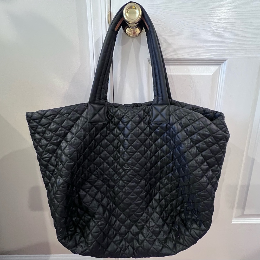 MZ Wallace Large Quilted Black Metro Tote
